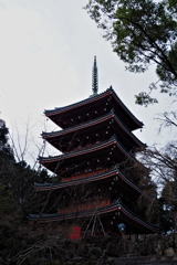 竹林寺　五重塔