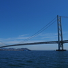 昼の明石海峡大橋