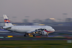 羽田RWY22 A320カンボジア政府専用機