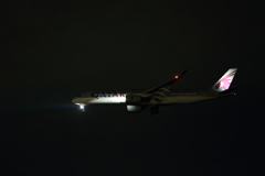 羽田RWY34LQatarA−350