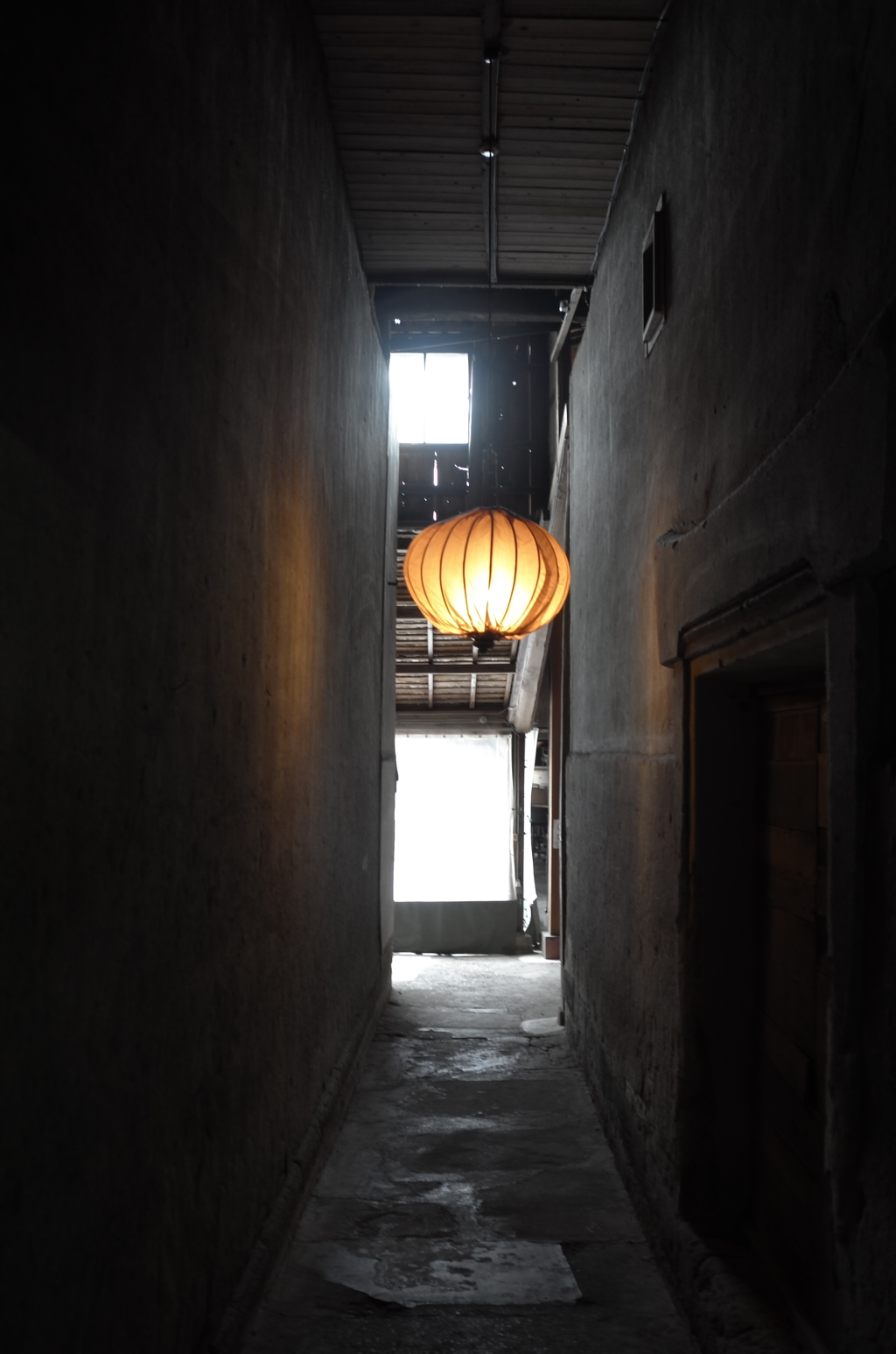 昔の酒造店の通路