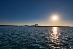 海上の鳥居、陽光の道