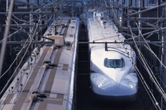 京都の新幹線撮影スポットで…