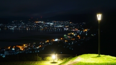 諏訪湖の夜景
