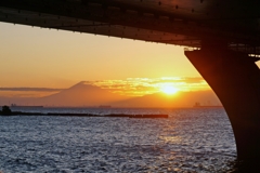 東京湾の夕暮れ...その①
