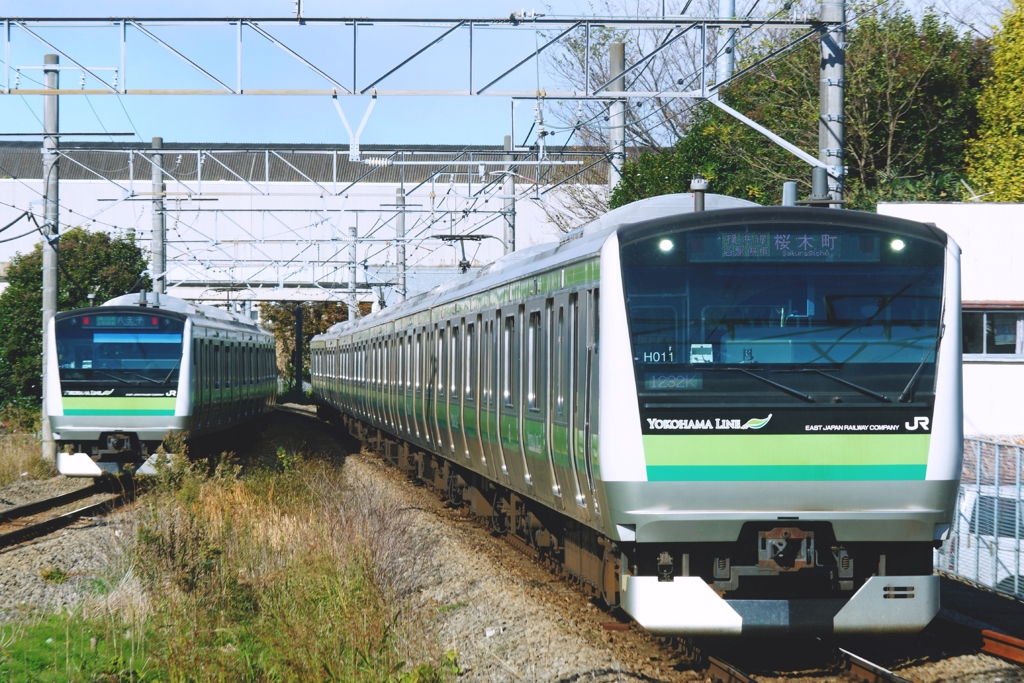 たまには通勤電車も…