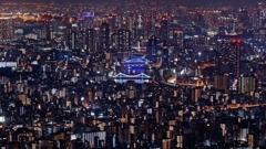 日本一高い建物からの夜景