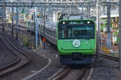山手線環状運転100周年ラッピング(103系版) 山手線環状運転100周年ラッピング(103系版)