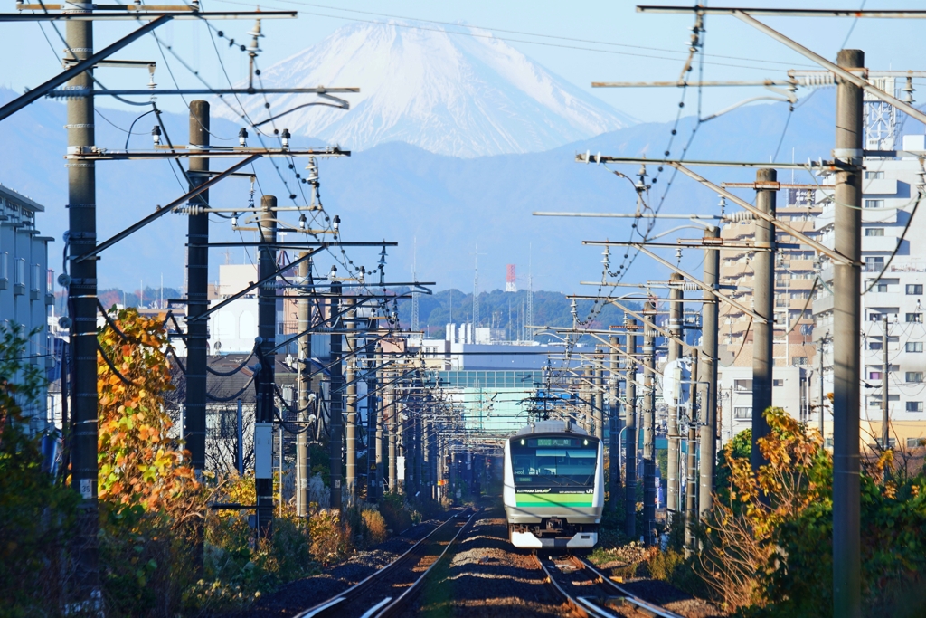 くっきり富士山