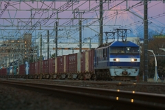 朝の貨物列車撮り