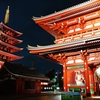 浅草寺のライトアップ
