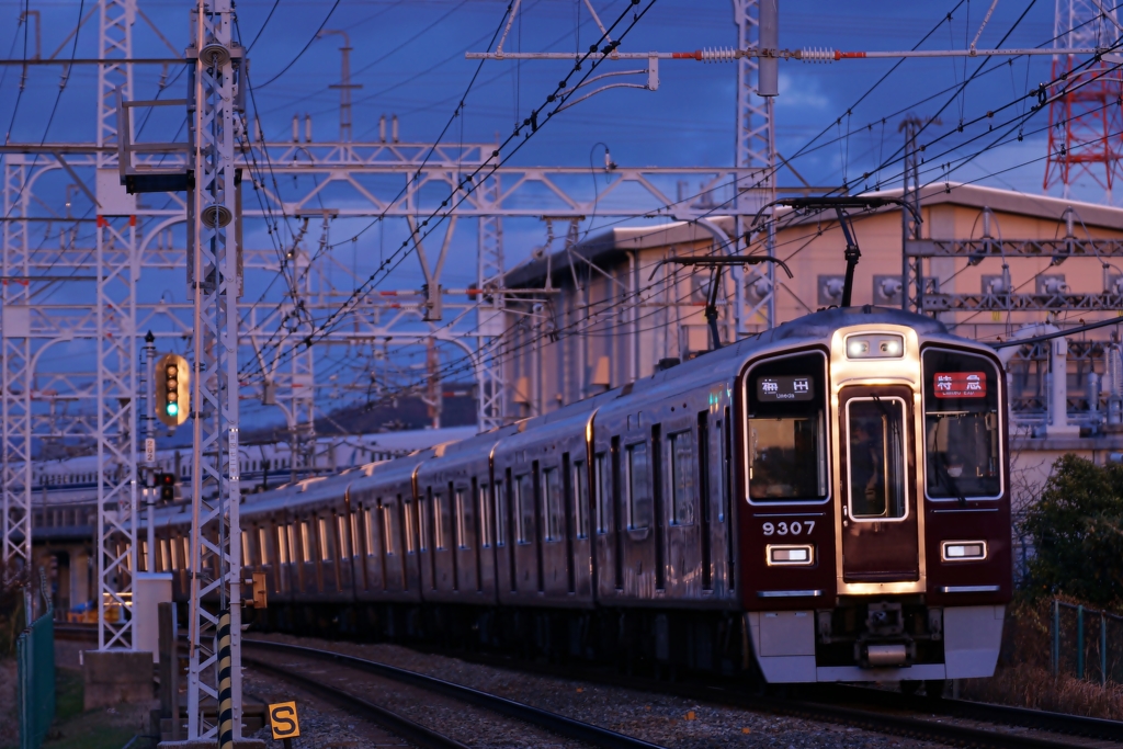 夕陽を浴びて…