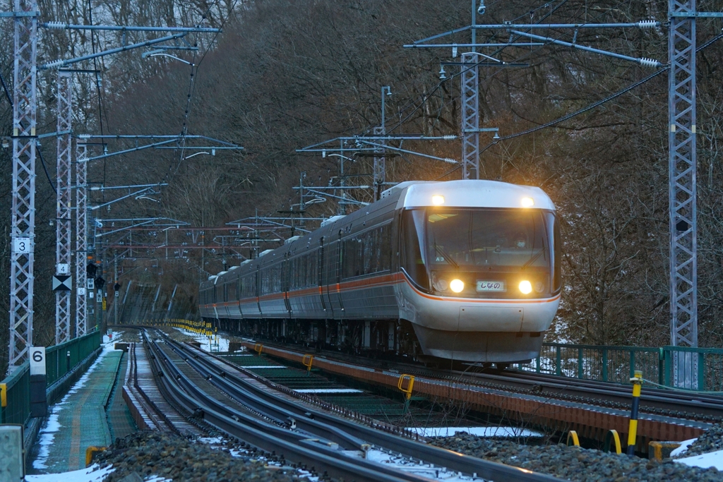 長野行き一番列車！
