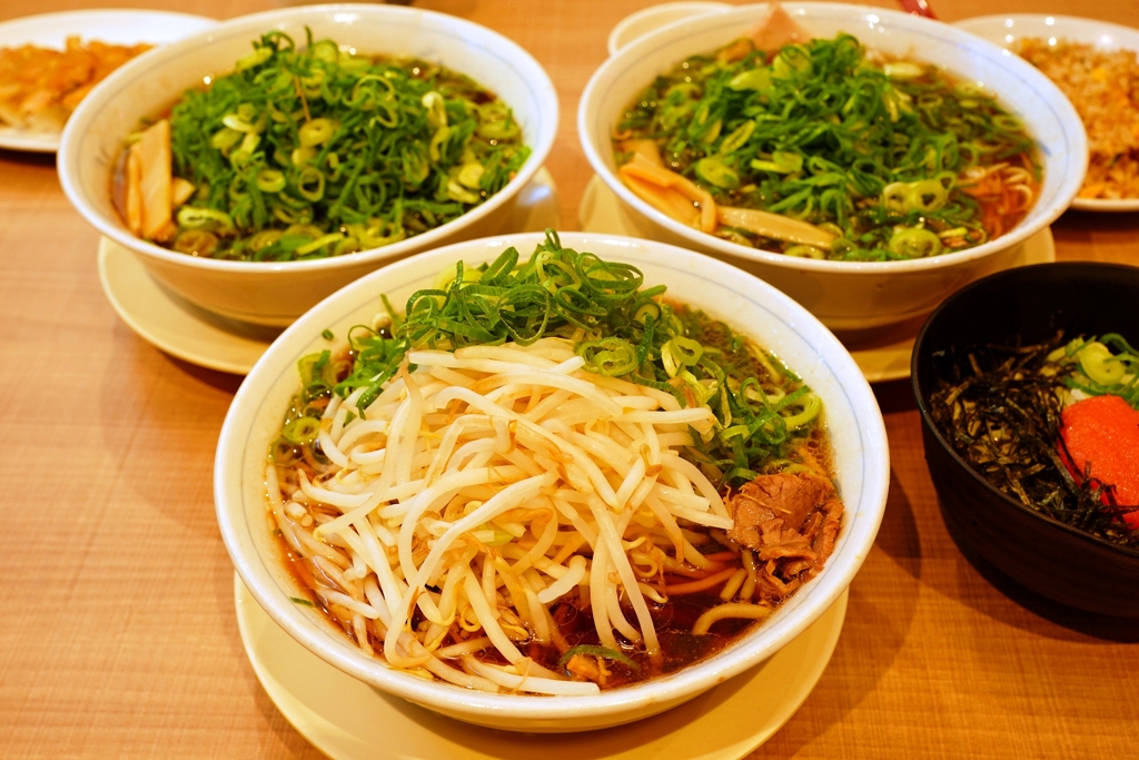 ラーメンの器3つが定番に