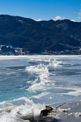 諏訪湖 御神渡り