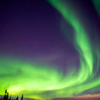 Aurora shooting with a yellowknife