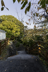 池田城跡南側の階段