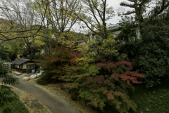 池田城跡敷地内北側出入り口