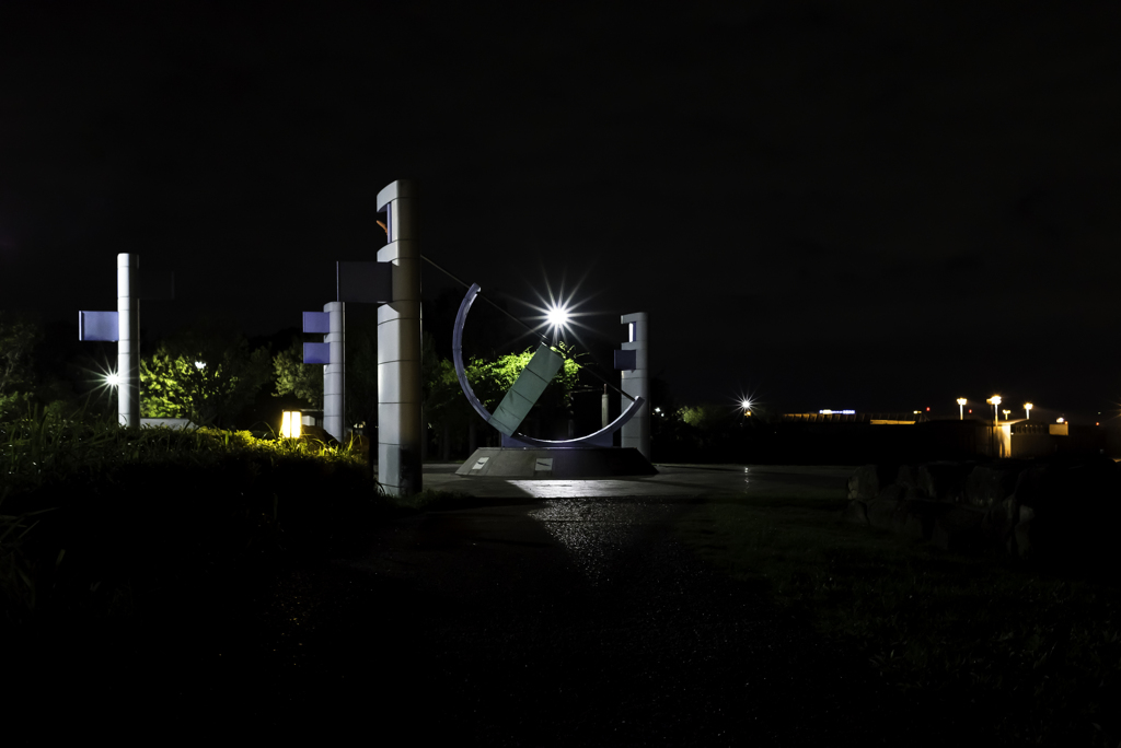 夜の日時計