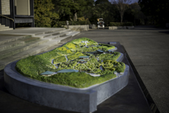 日本庭園の立体地図