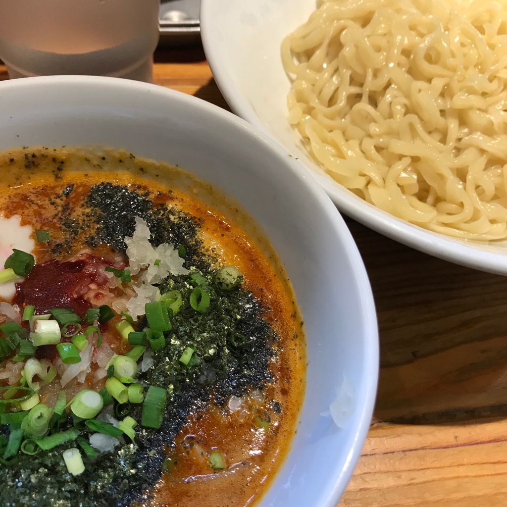 「玉 赤備」の赤辛つけ麺