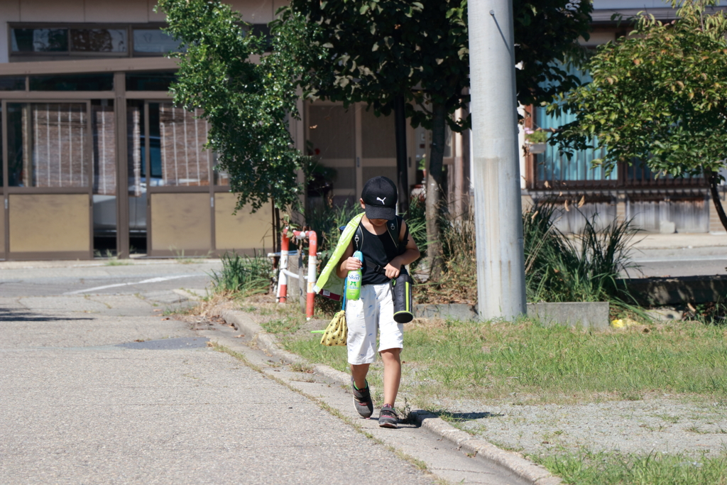炎天下の下校