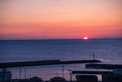 西伊豆の夕陽