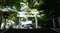 朝のお参り。