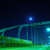高砂大橋と月