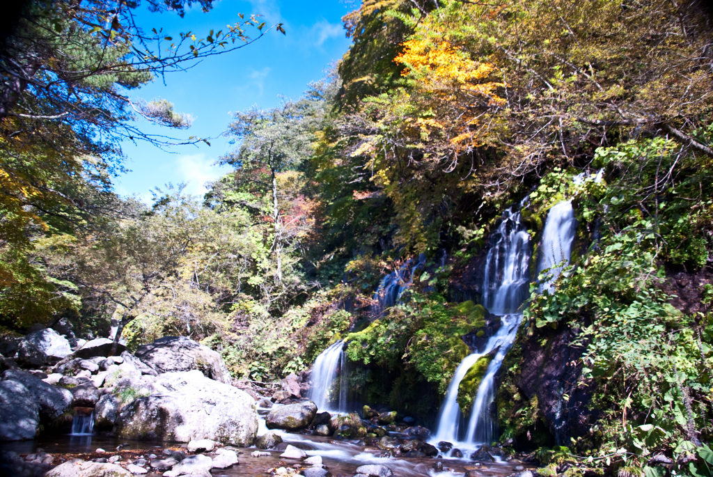 2007年10月、川俣東沢渓谷で