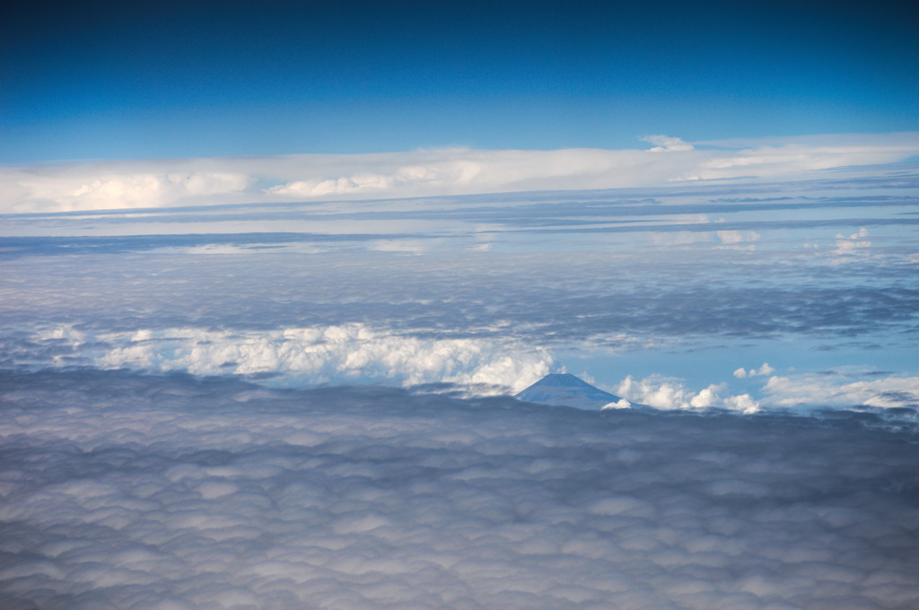 上から富士山