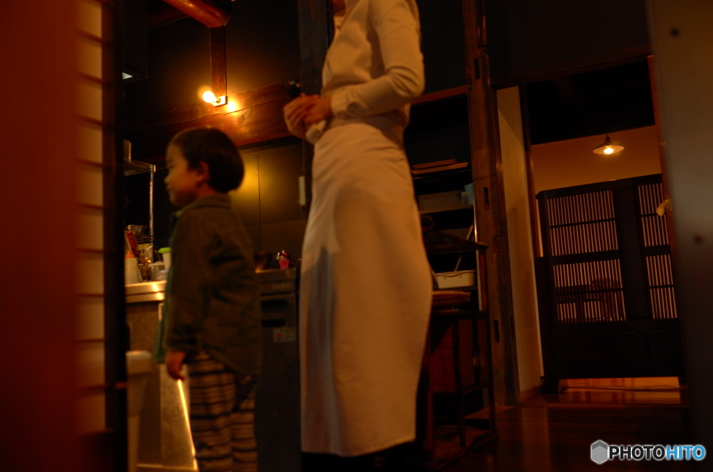 厨房へおねだり