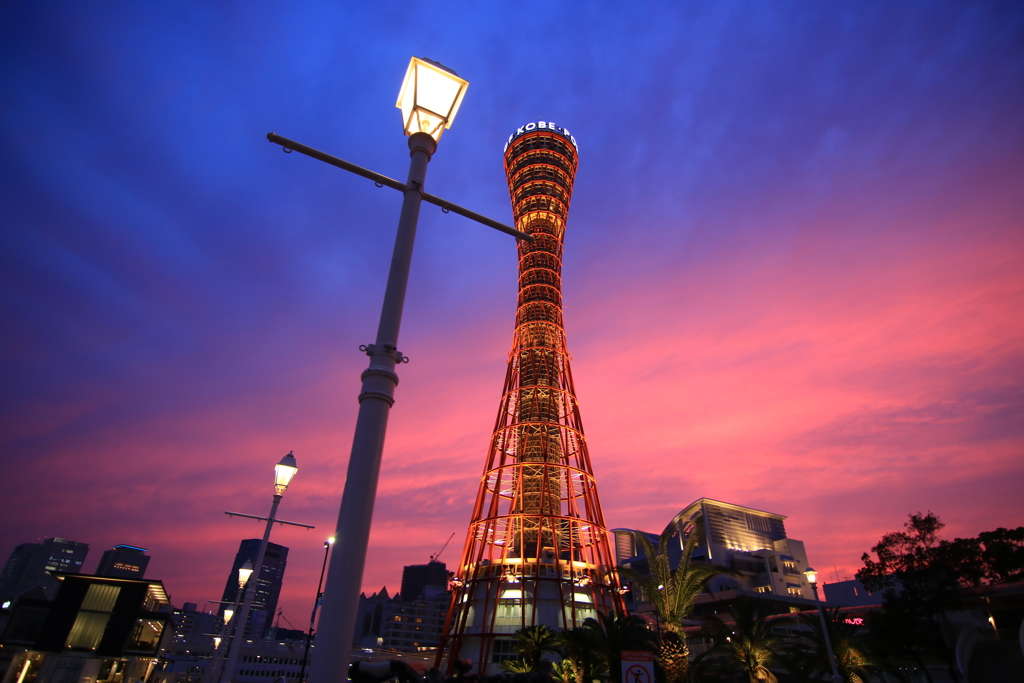 梅雨の夕焼け