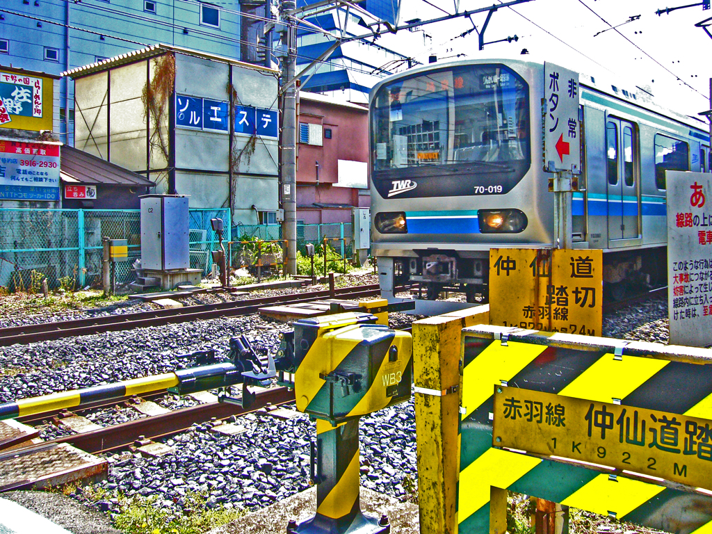 中山道を歩くⅢ　⑫ＪＲ踏切