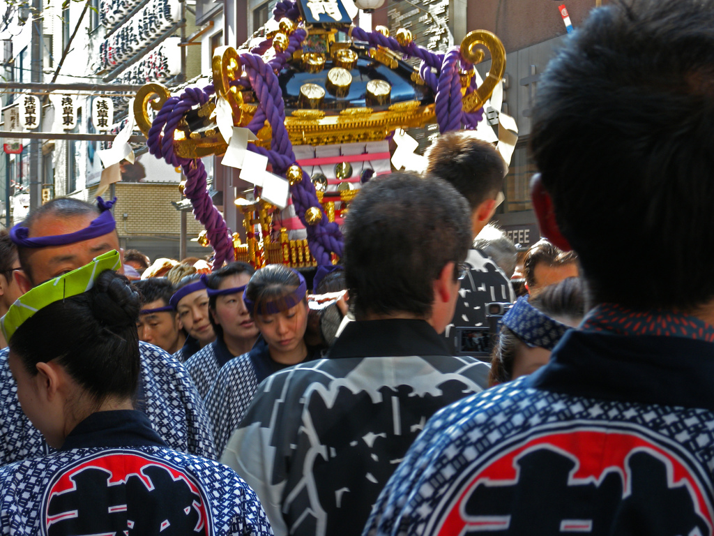 一昔前の三社祭　③美女神輿