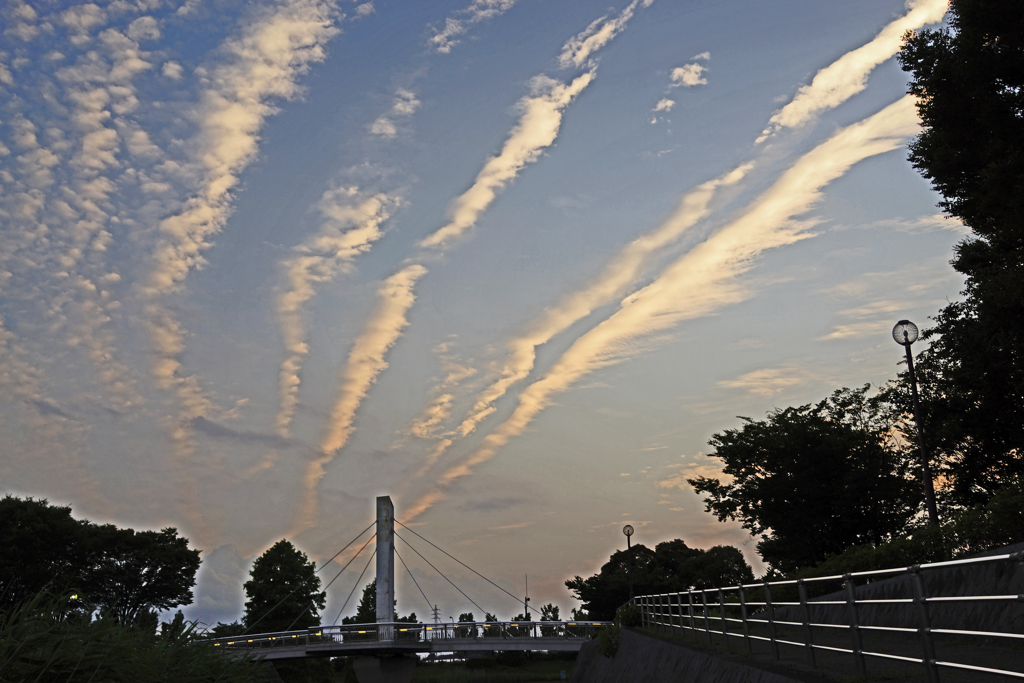 夏至の夕方　① 西の空