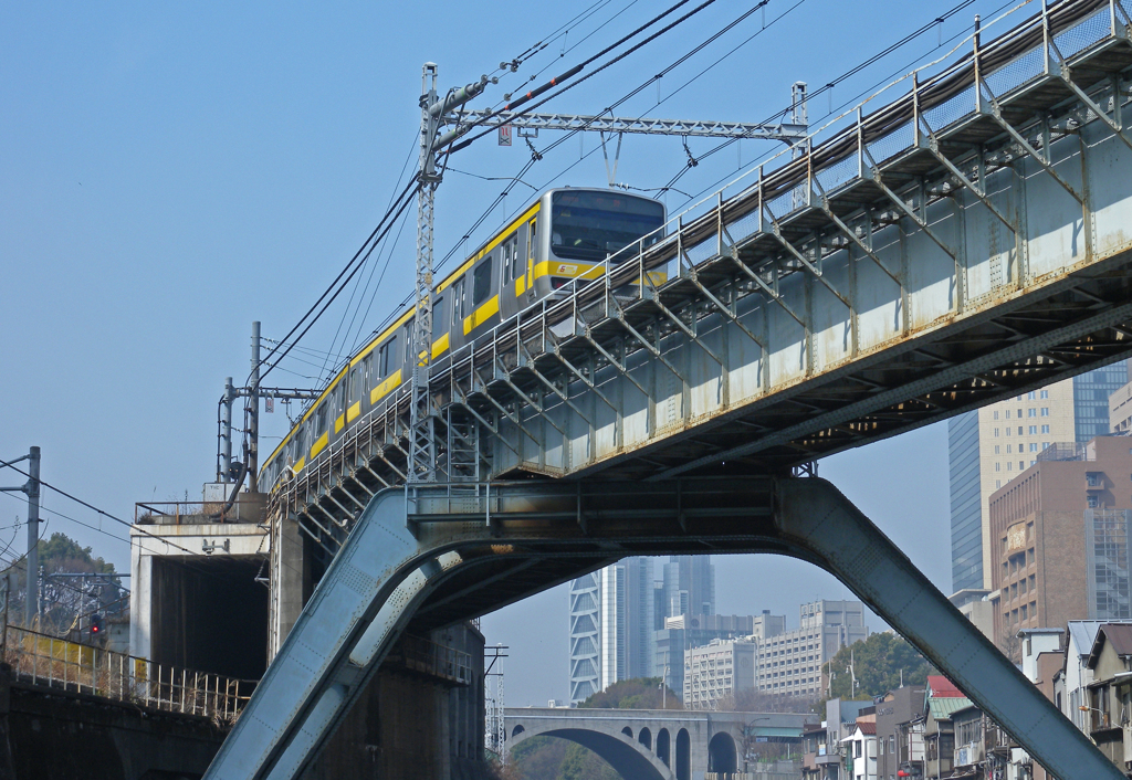 東京散歩　④ JR総武線 鉄橋