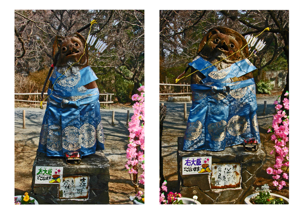 たぬきの雛祭り　③左大臣＋右大臣