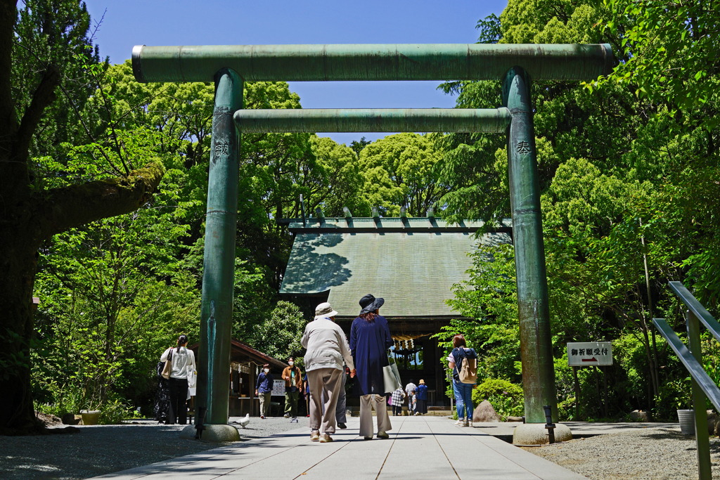 緑の中の報徳二宮神社