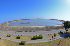 遊水地 春への準備　① 貯水始まる