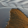 凍てつく河畔の造形　①波と氷と砂地と　①