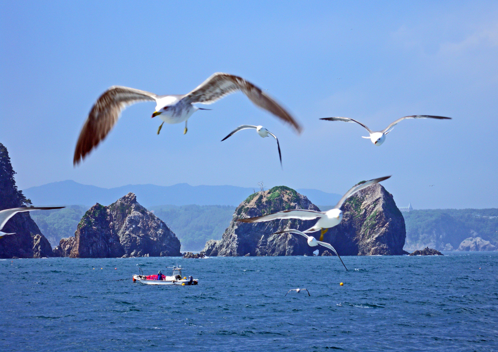 宮古湾周遊　⑦青い海・青い空