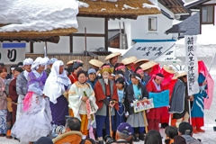 会津大内宿 雪祭り　⑦仮装行列 出発式 Ⅰ