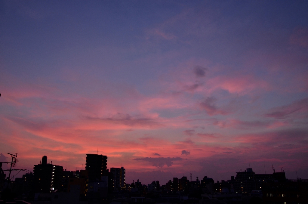 下町の真夏のマジックアワー