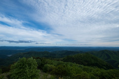 流れる雲のコントラスト