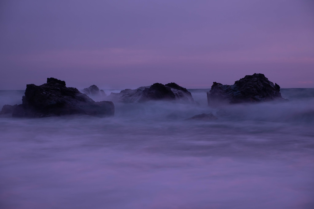 日没後の情景。