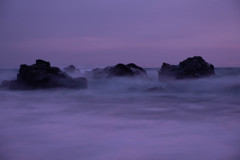 日没後の情景。