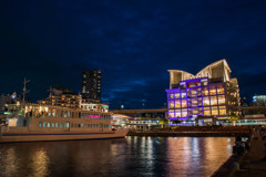 ハーバーランド　フェリー最終便到着。