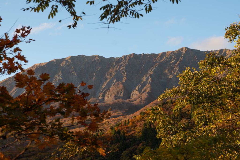 夕陽を浴びる大山３