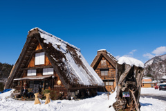 1月11日、晴天の白川郷